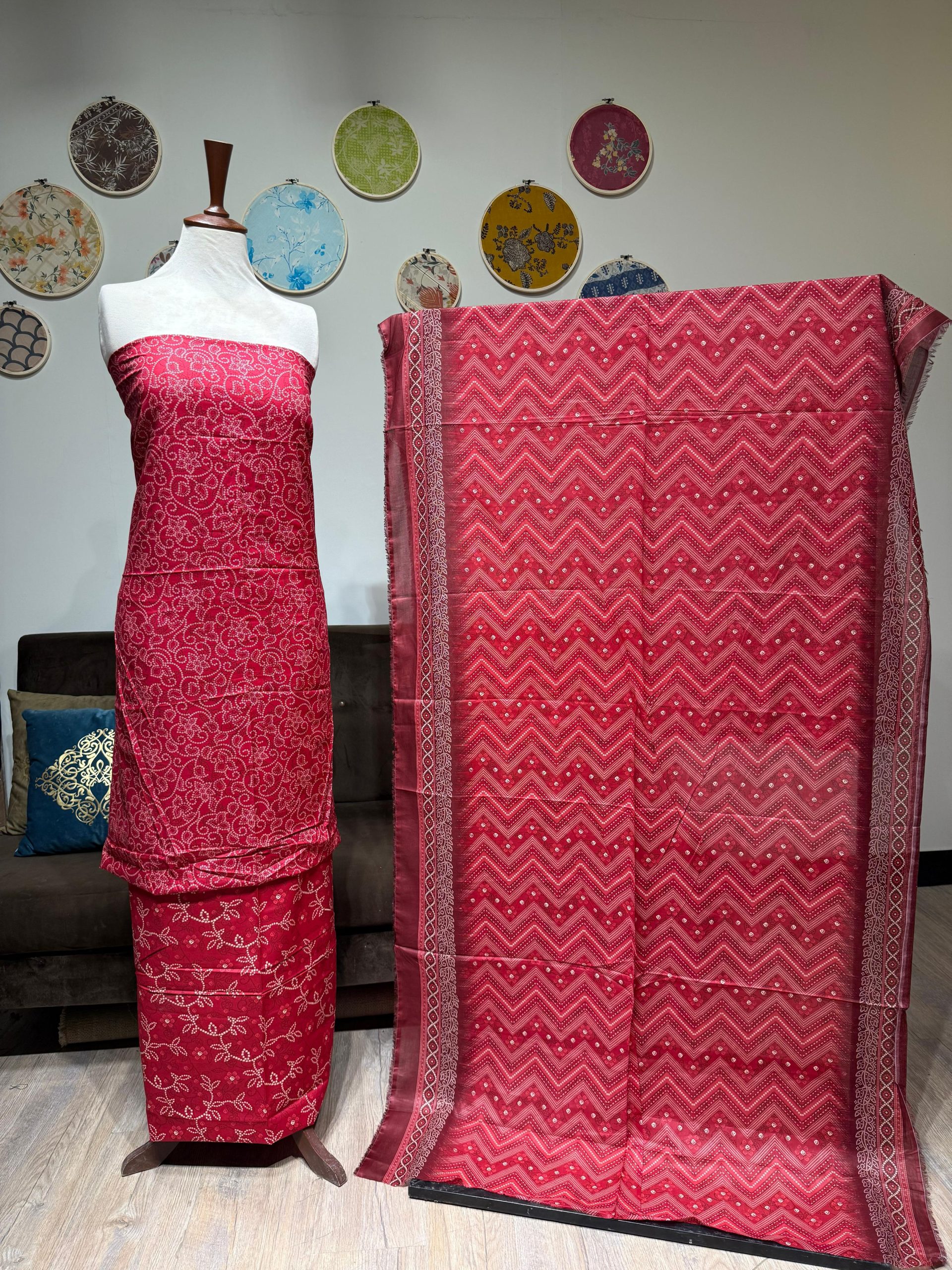 Lawn Printed 3-Piece – Red