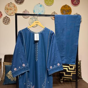 Khadar Embroidered 2-Piece – Blue