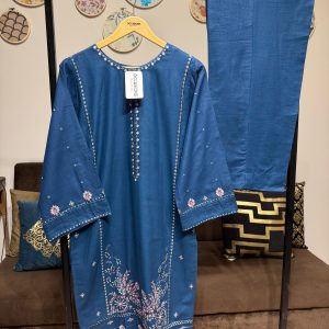 Khadar Embroidered 2-Piece – Blue