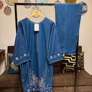 Khadar Embroidered 2-Piece – Blue