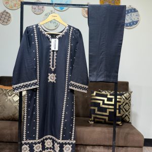 Khadar Embroidered 2-Piece – Black