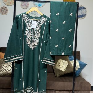 Khadar Embroidered 2-Piece – Green
