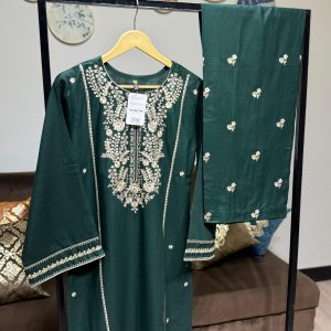 Khadar Embroidered 2-Piece – Green