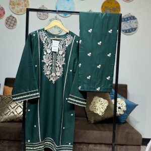 Khadar Embroidered 2-Piece – Green