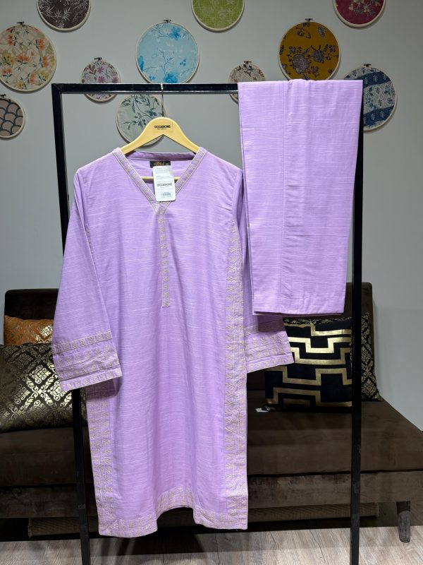Khadar Embroidered 2-Piece – Pink