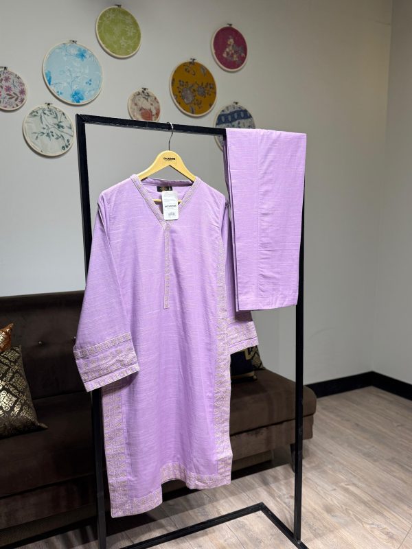 Khadar Embroidered 2-Piece – Pink - Image 5