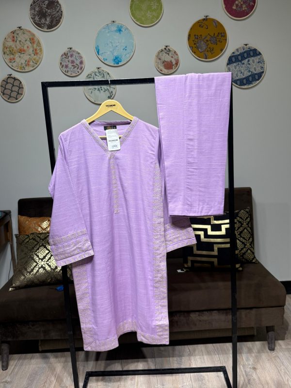 Khadar Embroidered 2-Piece – Pink - Image 2