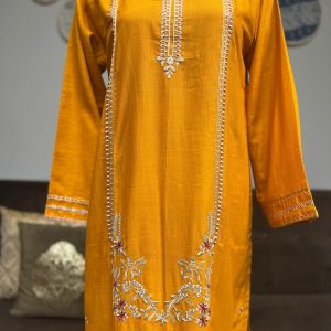 mustard yellow khaddar