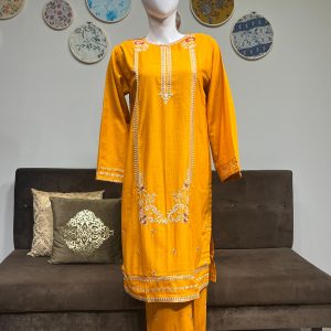 mustard yellow khaddar