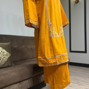 mustard yellow khaddar