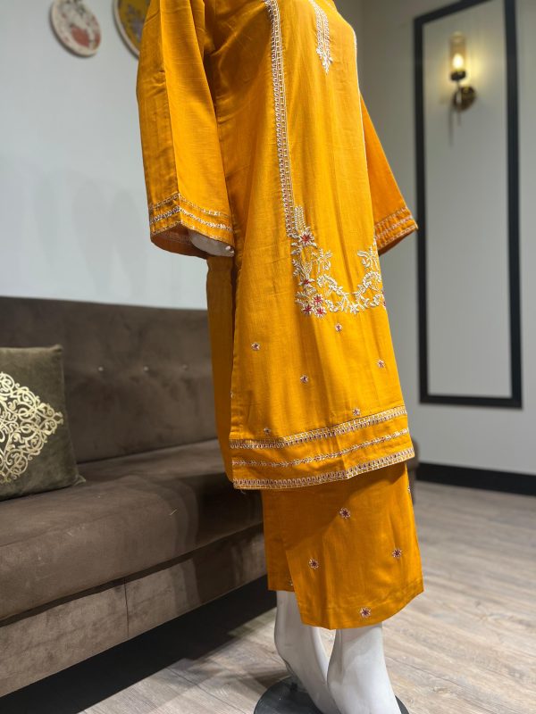 mustard yellow khaddar - Image 6