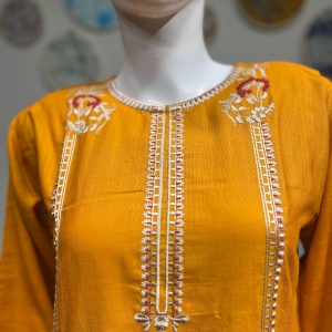 mustard yellow khaddar