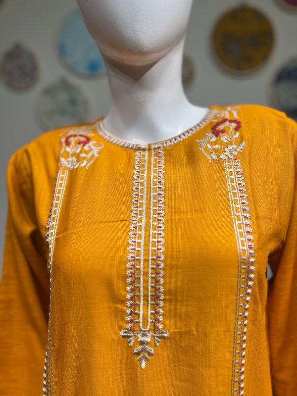 mustard yellow khaddar - Image 7