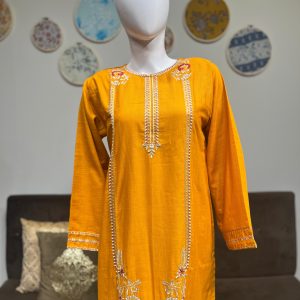 mustard yellow khaddar