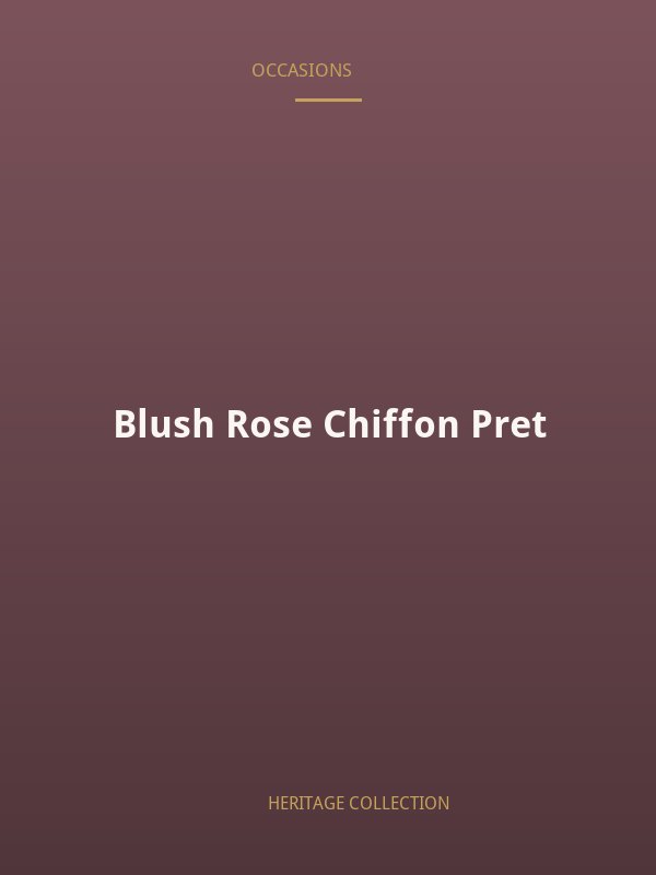 Blush Rose Chiffon Pret