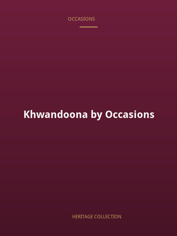 Khwandoona by Occasions