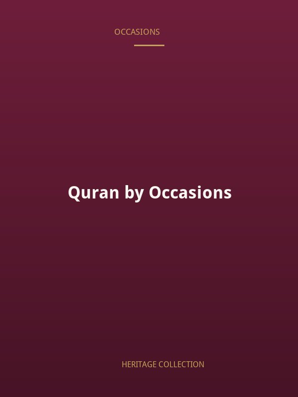 Quran by Occasions