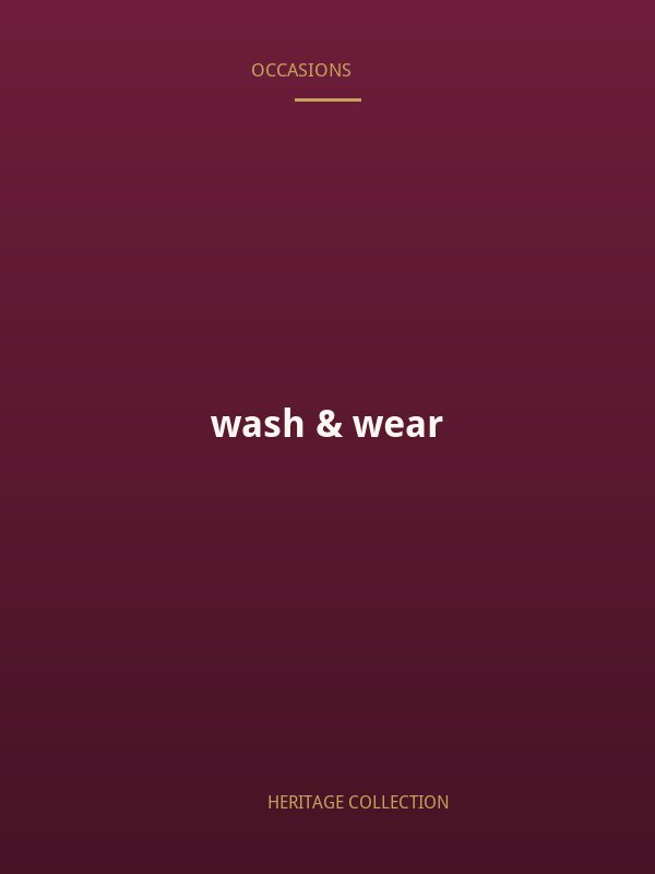 wash & wear