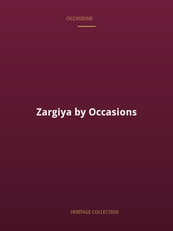 Zargiya by Occasions
