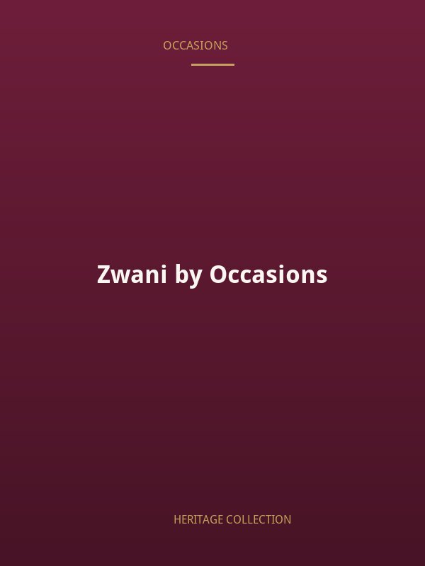 Zwani by Occasions